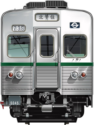 cc@g@5000n@ʁ@CXg@@c@Z~XeXJ[@A~ԁ@20m@ATC@S JR @@@Tokyo@Underground@Subway@Tozai line@Teito Rapid Transit Authority@Tokyo metro@illustration  front view