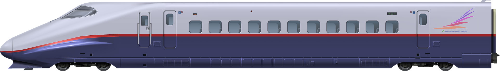 E2n@ʃCXg@ JR{@tgr[CXg@TChr[CXg@ʃCXg@V@V@kV shinkansen@nagano shinkansen@illustration sideview front view