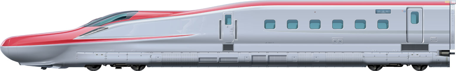 E6n@ʃCXg@ JR{@tgr[CXg@TChr[CXg@ʃCXg@V@kV@HcV@shinkansen@tohoku shinkansen@akita shinkansen illustration sideview front view