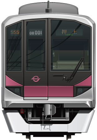 g@08n@ʁ@CXg@@A~ԁ@20m@ATC@VVVFCo[^ԁ@}Vʐ@css@ɐ@@Tokyo@Underground@Subway@hanzou line@Teito Rapid Transit Authority@Tokyo metro@illustration  front view