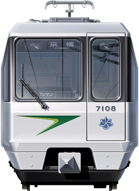 大阪市交 70系 長堀鶴見緑地線 正面イラスト