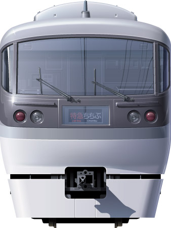 10000n@ʃCXg@}@2ځ@bhA[@rܐ@Vh@@ԁ@ނ@tgr[CXg@CXg@Seibu Railway illustration  front view express Red Arrow