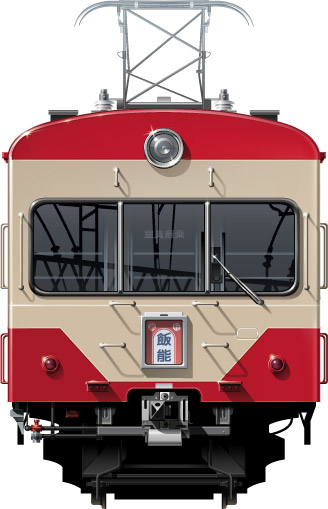 411n@ʃCXg@401n@\ԁ@ԓd@\ԁ@CG[@rܐ@Vh@tgr[CXg@CXg@Seibu Railway illustration  front view