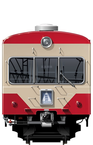 411n@ʃCXg@401n@\ԁ@ԓd@\ԁ@CG[@rܐ@Vh@tgr[CXg@CXg@Seibu Railway illustration  front view