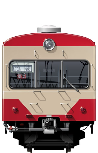 411n@ʃCXg@401n@\ԁ@ԓd@\ԁ@CG[@rܐ@Vh@tgr[CXg@CXg@Seibu Railway illustration  front view