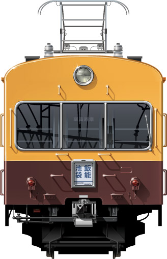 451n@ʃCXg@\ԁ@ԓd@rܐ@Vh@tgr[CXg@CXg@Seibu Railway illustration  front view