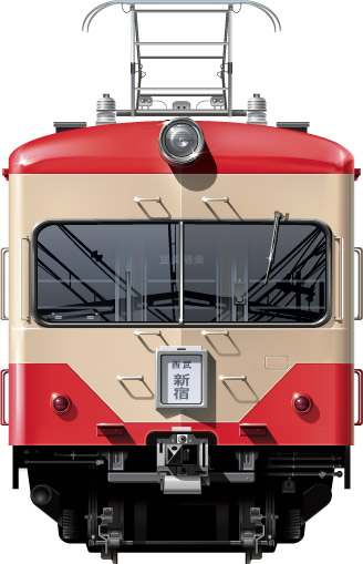 551n@ʃCXg@\ԁ@ԓd@rܐ@Vh@tgr[CXg@CXg@Seibu Railway illustration  front view