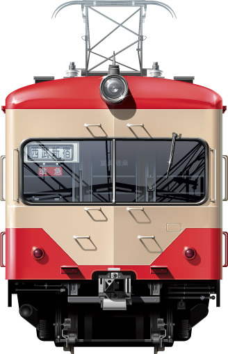 551n@ʃCXg@\ԁ@ԓd@rܐ@Vh@tgr[CXg@CXg@Seibu Railway illustration  front view