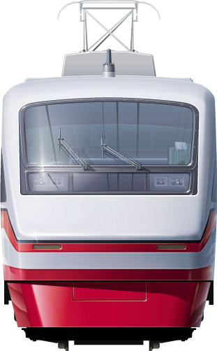200n@ʃCXg@}s@tgr[CXg@CXg@ɐ@傤 Tobu Railway illustration  front view Express 