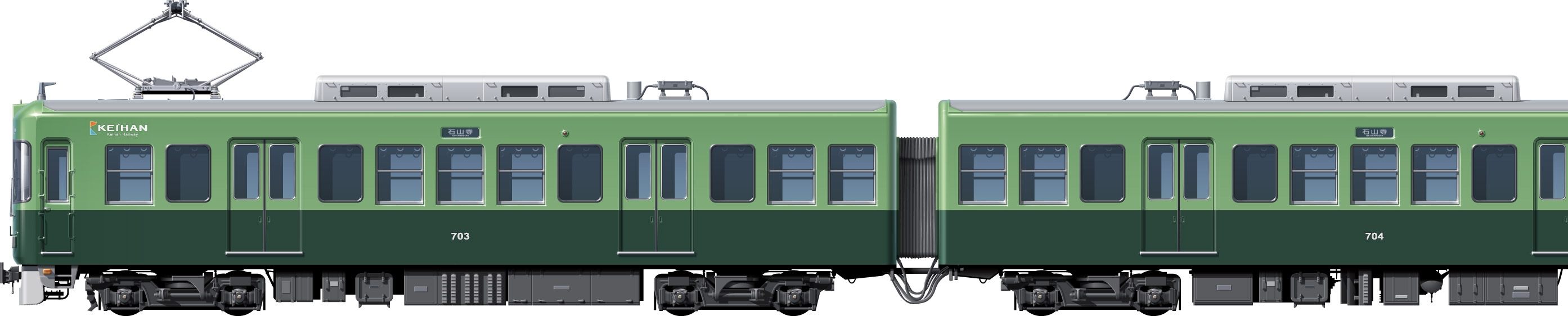 京阪 700系 3代目 サイドビューイラスト