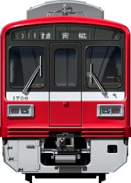 }1500n@ʃCXg@l}s@tgr[CXg@CXg@keikyu illustration  front view