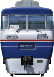 AEn@@ʃCXg@}@tgr[CXg@CXg@XJCCi[@AE@Airport Express keisei Railway illustration  front view 