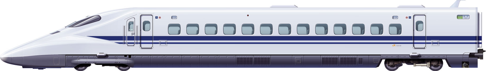 Jr 新幹線700系 サイドビューイラスト