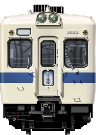 c}2600`@ʃCXg@tgr[CXg@CXg@^ԗ 20m@NHEԁ@New High Economical Car Odakyu Railway illustration  front view