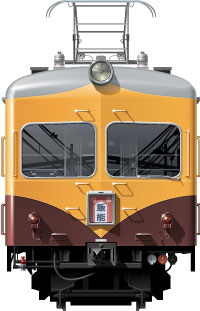 351n@501n@ʃCXg@\ԁ@ԓd@rܐ@Vh@tgr[CXg@CXg@Seibu Railway illustration  front view