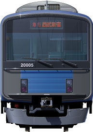 20000n@ʃCXg@\ԁ@rܐ@Vh@tgr[CXg@CXg@Seibu Railway illustration  front view