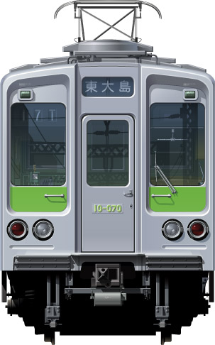 sc 10-000`@ʃCXg@ʃCXg@CXg@Vh@s@nS@XeXԁ@tgr[CXg@TChr[CXg@sʋǁ@Tokyo@Underground@Subway@Shinjuku line@Bureau of Transportation Tokyo Metropolitan Government@illustration sideview front view