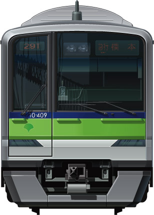 sc 10-300`@ʃCXg@ʃCXg@CXg@Vh@s@nS@XeXԁ@tgr[CXg@TChr[CXg@sʋǁ@Tokyo@Underground@Subway@Shinjuku line@Bureau of Transportation Tokyo Metropolitan Government@illustration sideview front view