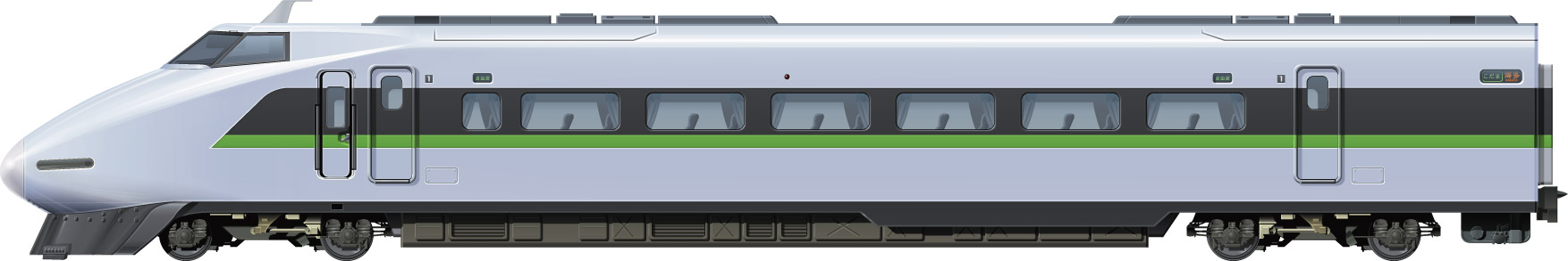 Jr Jnr 新幹線100系 サイドビューイラスト