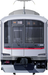 }5080n@2ځ@ʃCXg@ʃCXg@5000IIn@V5000n@ڍ@tgr[CXg@TChr[CXg@yʃXeXJ[@20m@stainless car Tokyu Toyoko Line illustration sideview front view