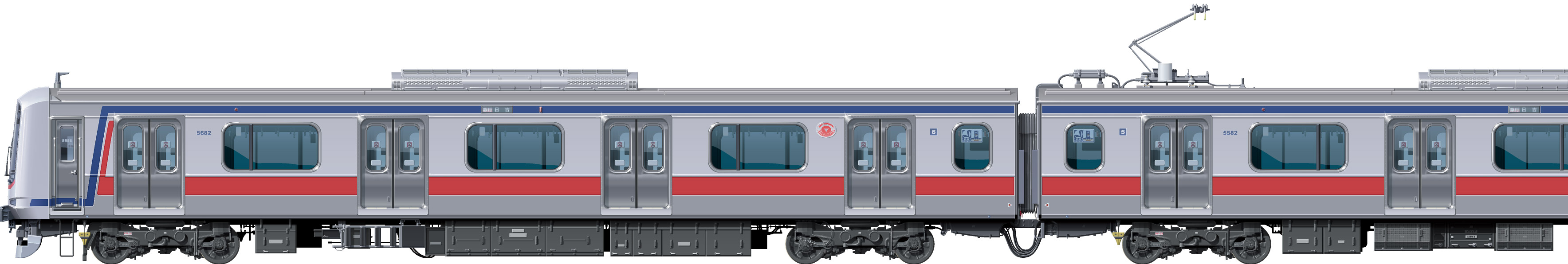 }5080n@2ځ@ʃCXg@ʃCXg@5000IIn@V5000n@ڍ@tgr[CXg@TChr[CXg@yʃXeXJ[@20m@stainless car Tokyu Toyoko Line illustration sideview front view