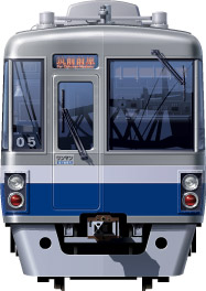 sʋ 1000Nn@`@@nS@ʃCXg@CXg@S@JRB@}@@Z~XeXԁ@FUKUOKA underground subway illustration front view
