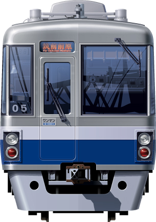 sʋ 1000Nn@`@@nS@ʃCXg@CXg@S@JRB@}@@Z~XeXԁ@FUKUOKA underground subway illustration front view