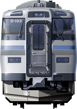 JRkC@Ln201n@Cԁ@fB[[J[@731n@735n@733n@ٖ{@D@ΐ@XeXԁ@illustration front view 