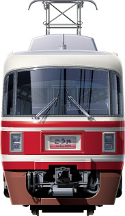 C30000n@ʃCXg@}@⍆@tgr[CXg@CXg CdS Cdԁ@nankai Railway illustration  front view express