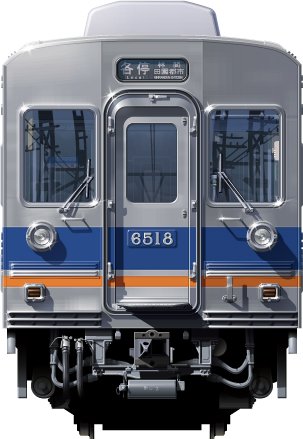 C6200n@ʃCXg@tgr[CXg@CXg I[XeXԁ@CdS Cd nankai Railway illustration  front view