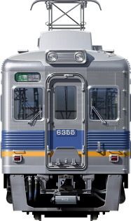 C6300n@ʃCXg@tgr[CXg@CXg I[XeXԁ@CdS Cd nankai Railway illustration  front view 