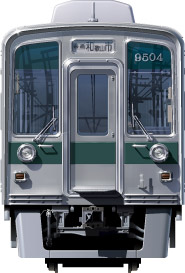 C9000n@ʃCXg@tgr[CXg@CXg I[XeXԁ@CdS Cd nankai Railway illustration  front view