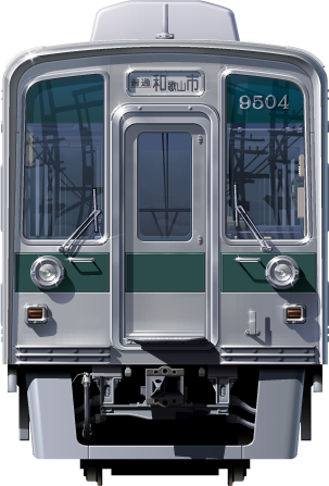 C9000n@ʃCXg@tgr[CXg@CXg I[XeXԁ@CdS Cd nankai Railway illustration  front view