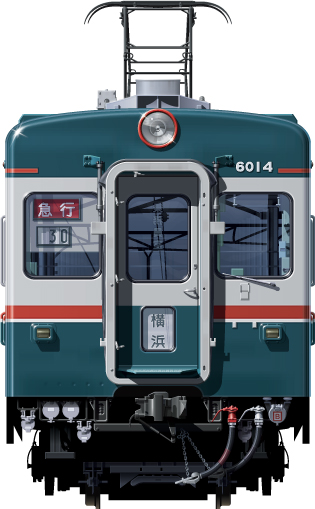 S6000n@ʃCXg@tgr[CXg@CXg ͓S sotetsu Railway illustration  front view