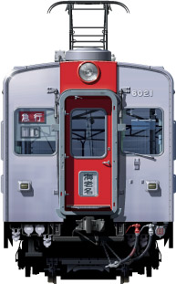 S6021n@A~ԁ@ʃCXg@tgr[CXg@CXg ͓S sotetsu Railway illustration  front view