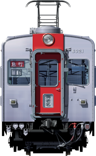 S6021n@A~ԁ@ʃCXg@tgr[CXg@CXg ͓S sotetsu Railway illustration  front view