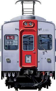 S6021n@A~ԁ@ʃCXg@tgr[CXg@CXg ͓S sotetsu Railway illustration  front view