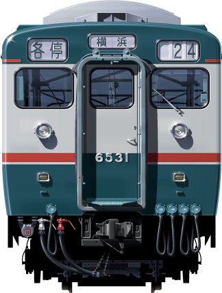 S V6000n@ʃCXg@tgr[CXg@CXg ͓S sotetsu Railway illustration  front view