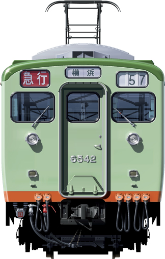 S V6000n@ʃCXg@tgr[CXg@CXg ͓S sotetsu Railway illustration  front view 