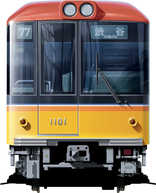 �������g�� 1000�n�@���ʃC���X�g�@���ʃC���X�g�@�C���X�g�@������@�t�����g�r���[�C���X�g�@�T�C�h�r���[�C���X�g�@Tokyo�@Underground�@Subway�@ginza line�@Teito Rapid Transit Authority�@Tokyo metro�@illustration sideview front view