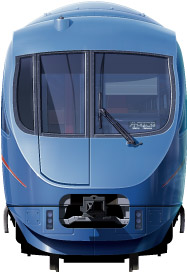 ���c�}60000�`�@���ʃC���X�g�@���}�@���}���X�J�[�@�t�����g�r���[�C���X�g�@�C���X�g�@MSE�ԁ@�������g���@���c���@����� Multi Super Express Romancecar Odakyu Railway illustration  front view 
